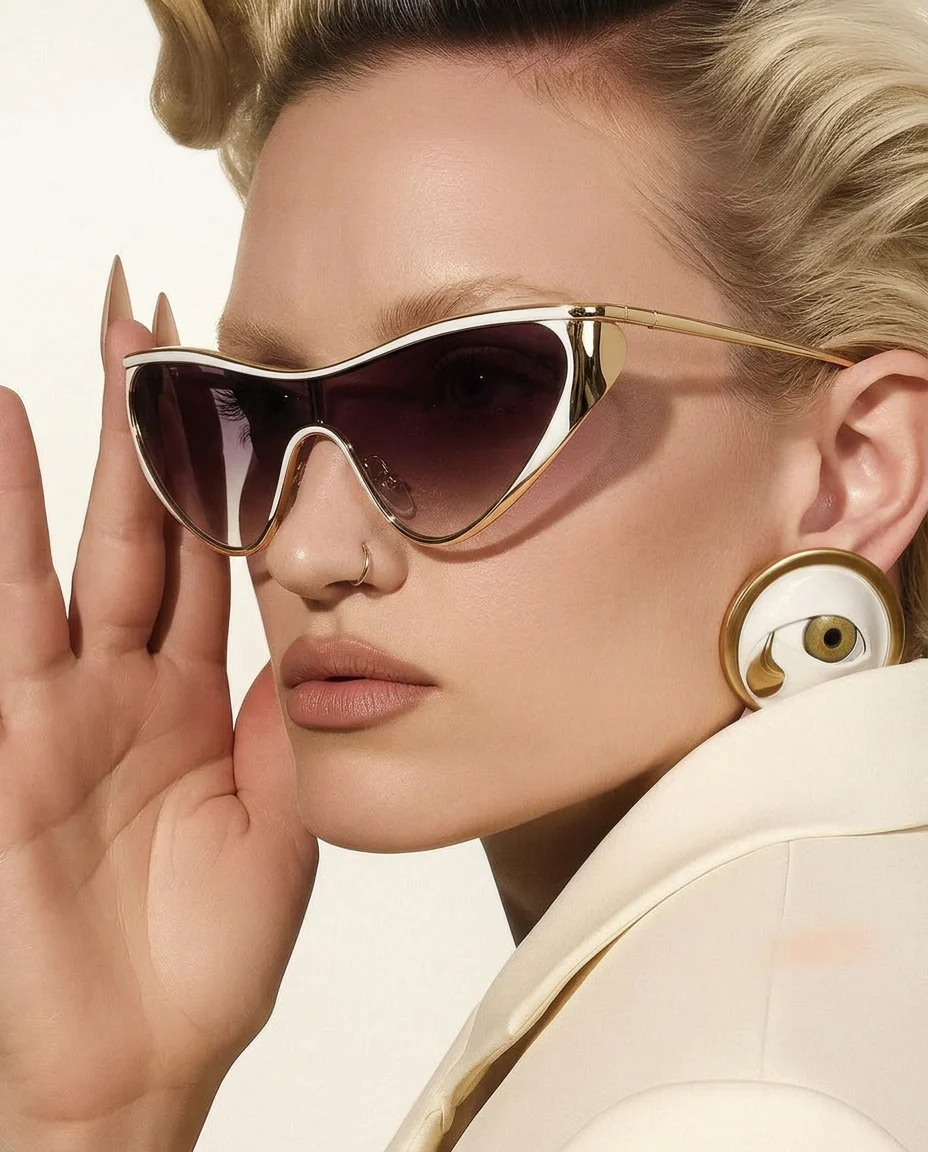 Curved Single Lens Shield Sunglasses