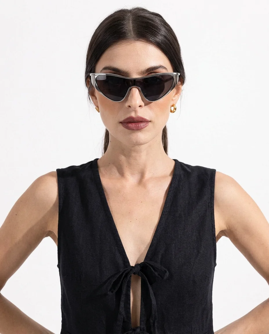 Curved Single Lens Shield Sunglasses