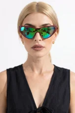 Curved Single Lens Shield Sunglasses