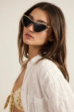 Curved Single Lens Shield Sunglasses