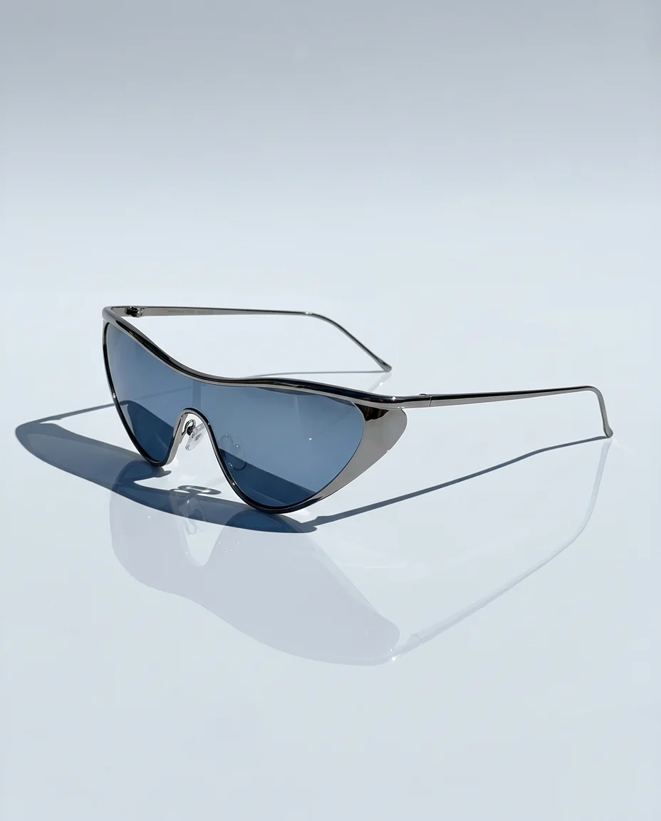 Curved Single Lens Shield Sunglasses