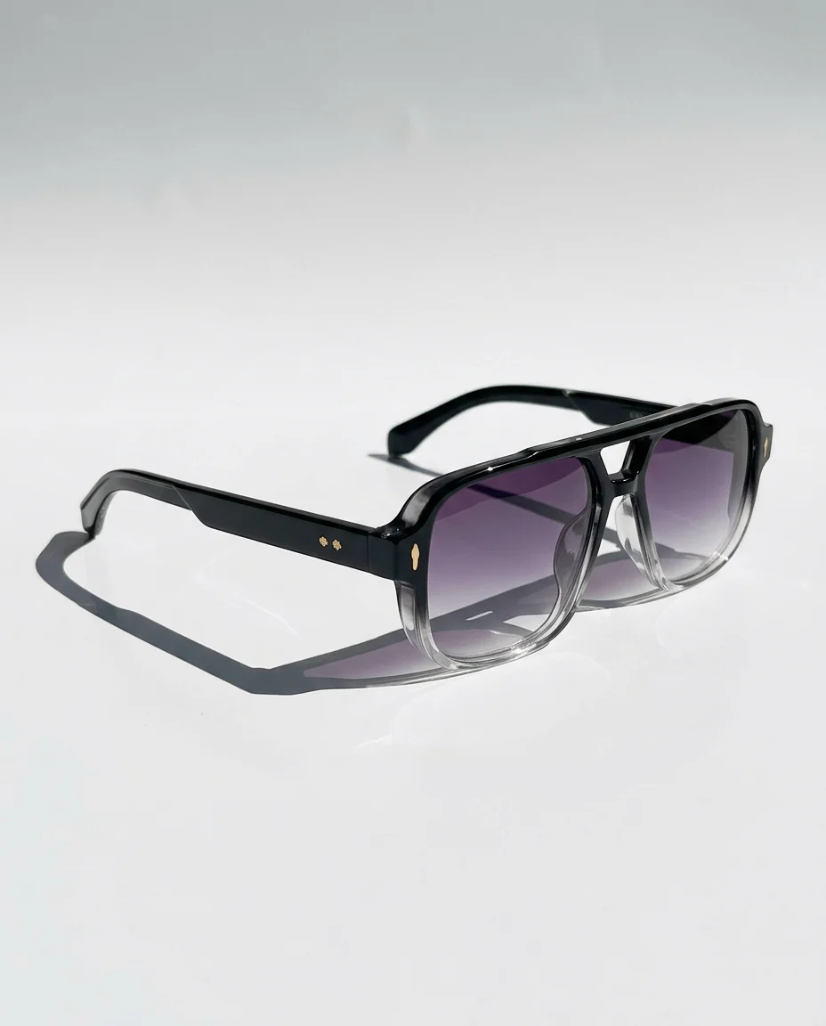 Squared Acetate Oversized Sunglasses