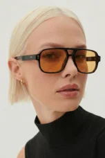 Squared Acetate Oversized Sunglasses