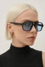 Squared Acetate Oversized Sunglasses