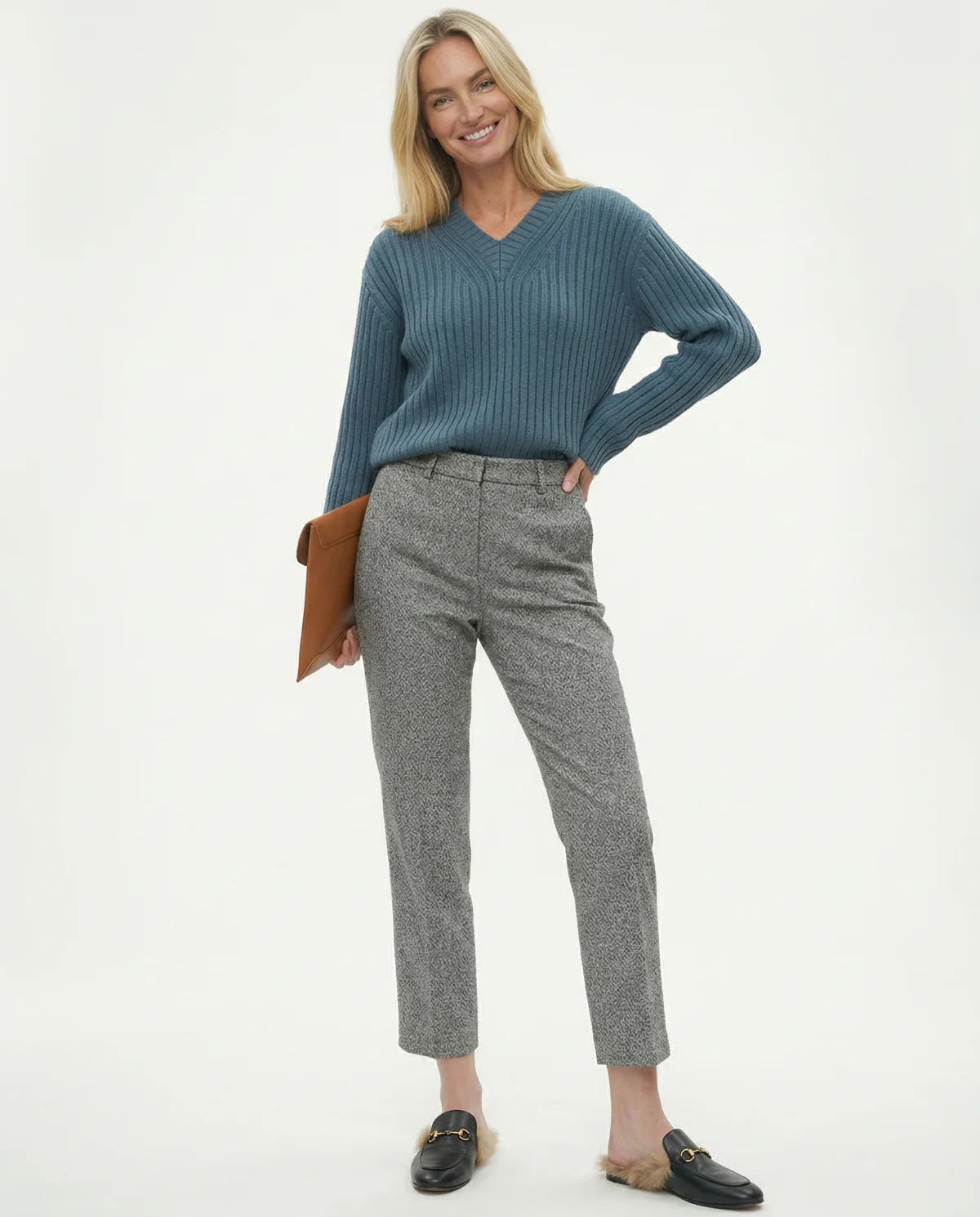 Colombine | 45% Wool Straight Leg Pants