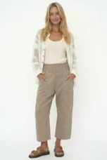 Palmyre | Curved Seam Cotton Linen Pants