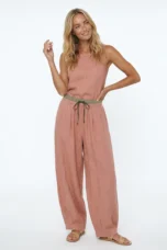 Daphne | 100% Linen Tapered Trousers