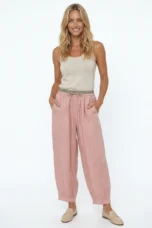 Daphne | 100% Linen Tapered Trousers