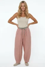 Daphne | 100% Linen Tapered Trousers