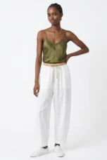 Daphne | 100% Linen Tapered Trousers