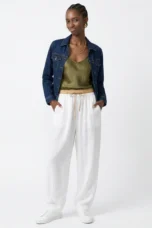 Daphne | 100% Linen Tapered Trousers