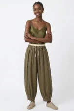 Daphne | 100% Linen Tapered Trousers