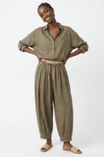 Daphne | 100% Linen Tapered Trousers
