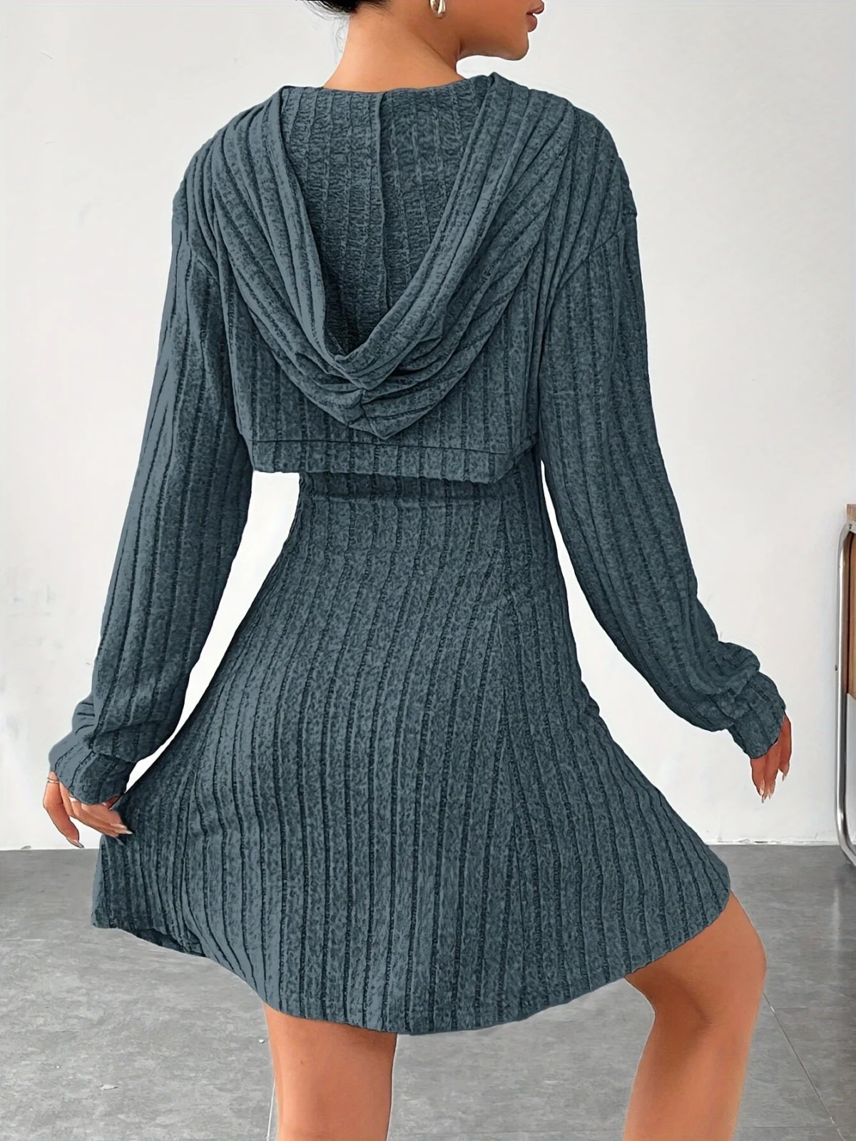 Valeda | Ribbed Sweater Knit Dress