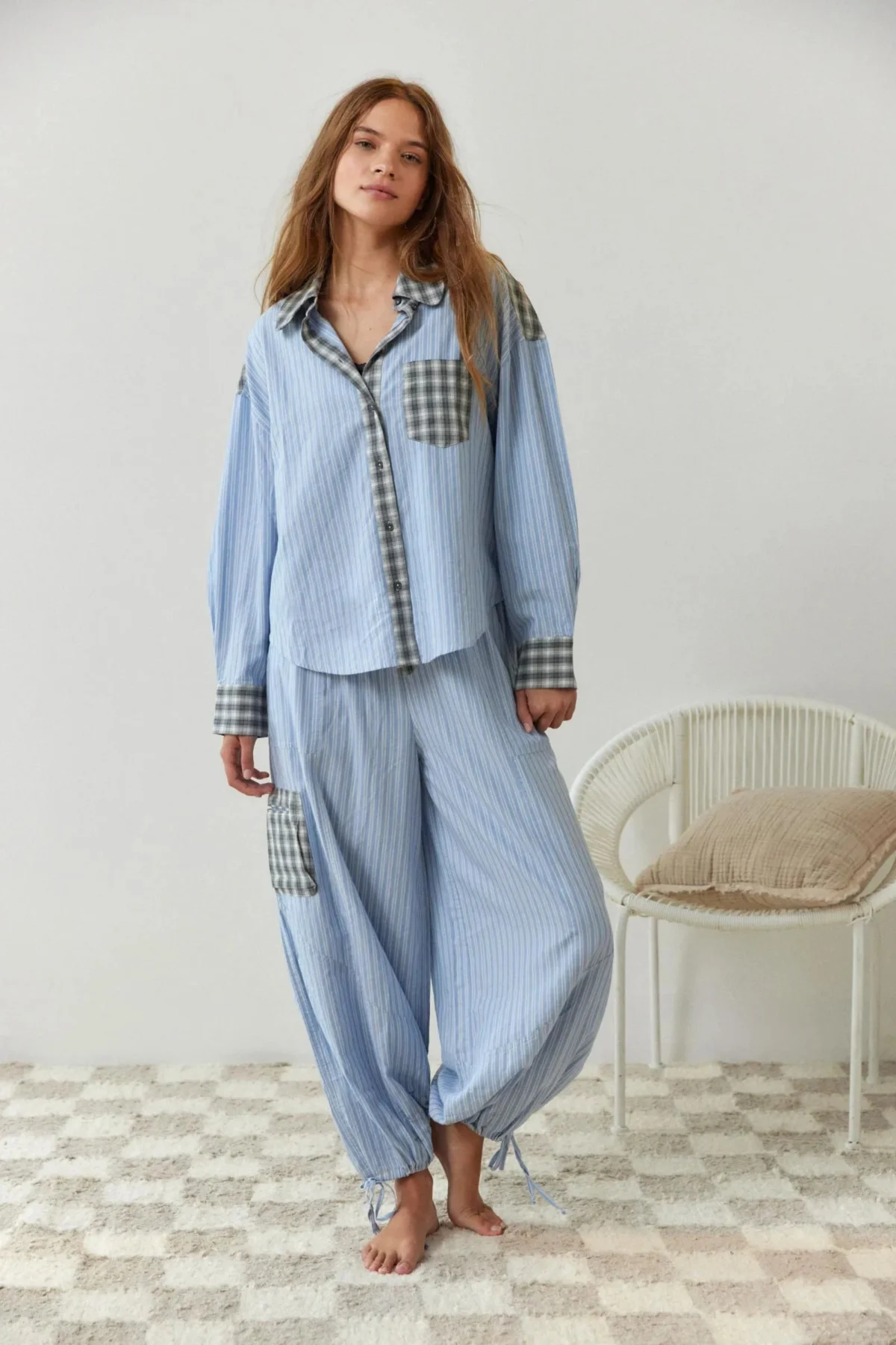 Léonarde | Cotton Blend Two-Piece Pyjamas