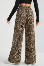 Rosita | Small Leopard Print Wide Leg Pants