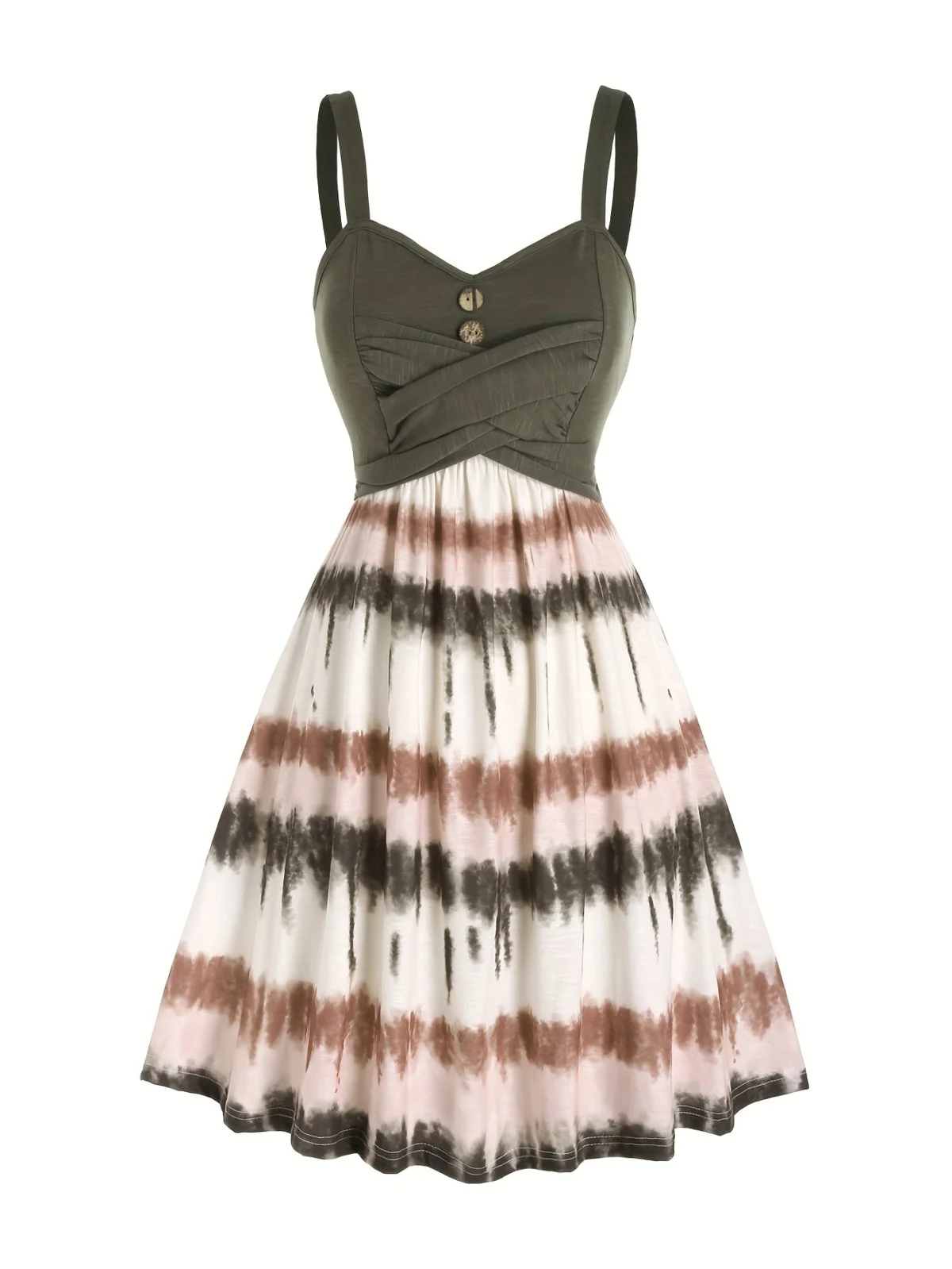 Viola | Tie Dye Button Front Dress
