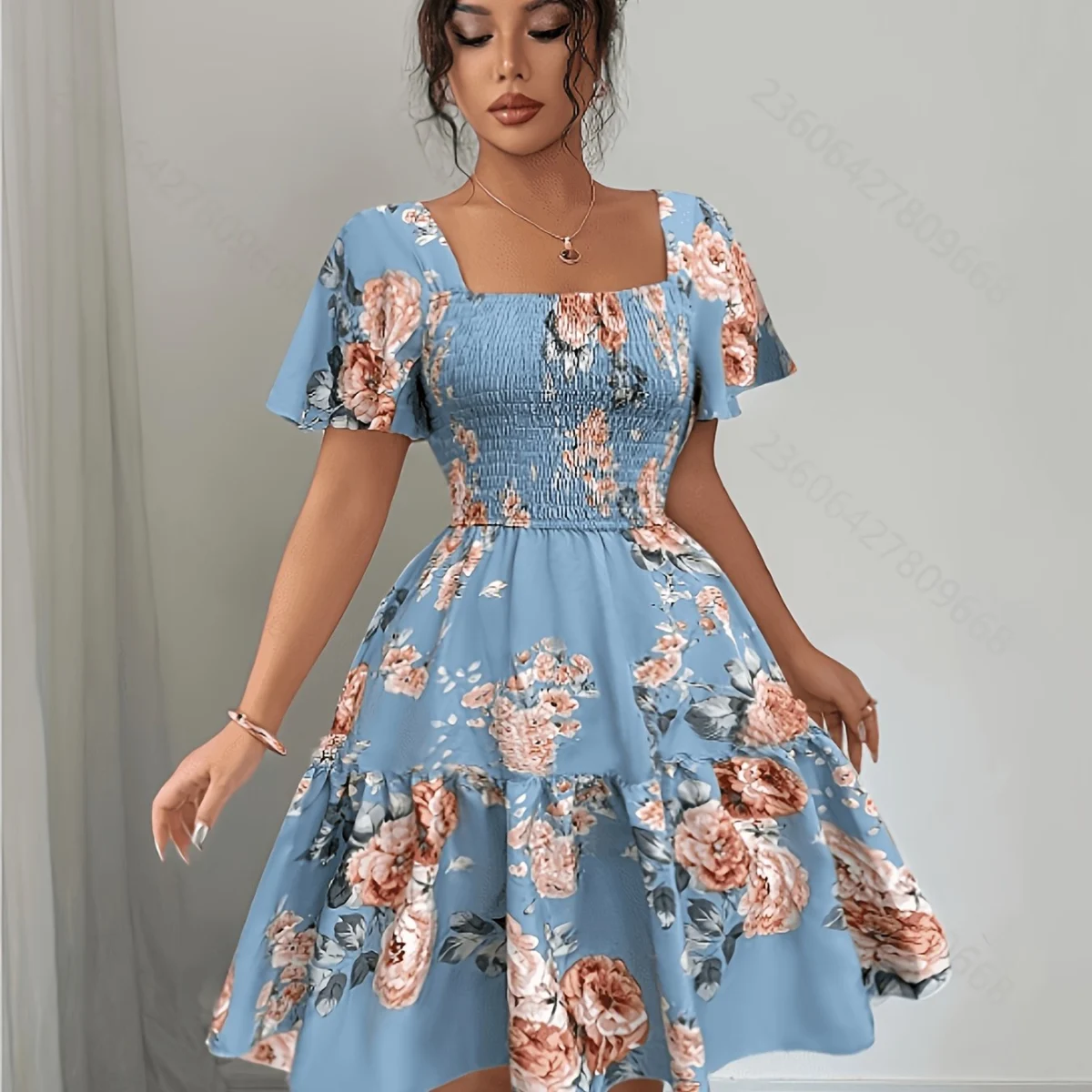 Sylvine | Waist Tie Floral Dress