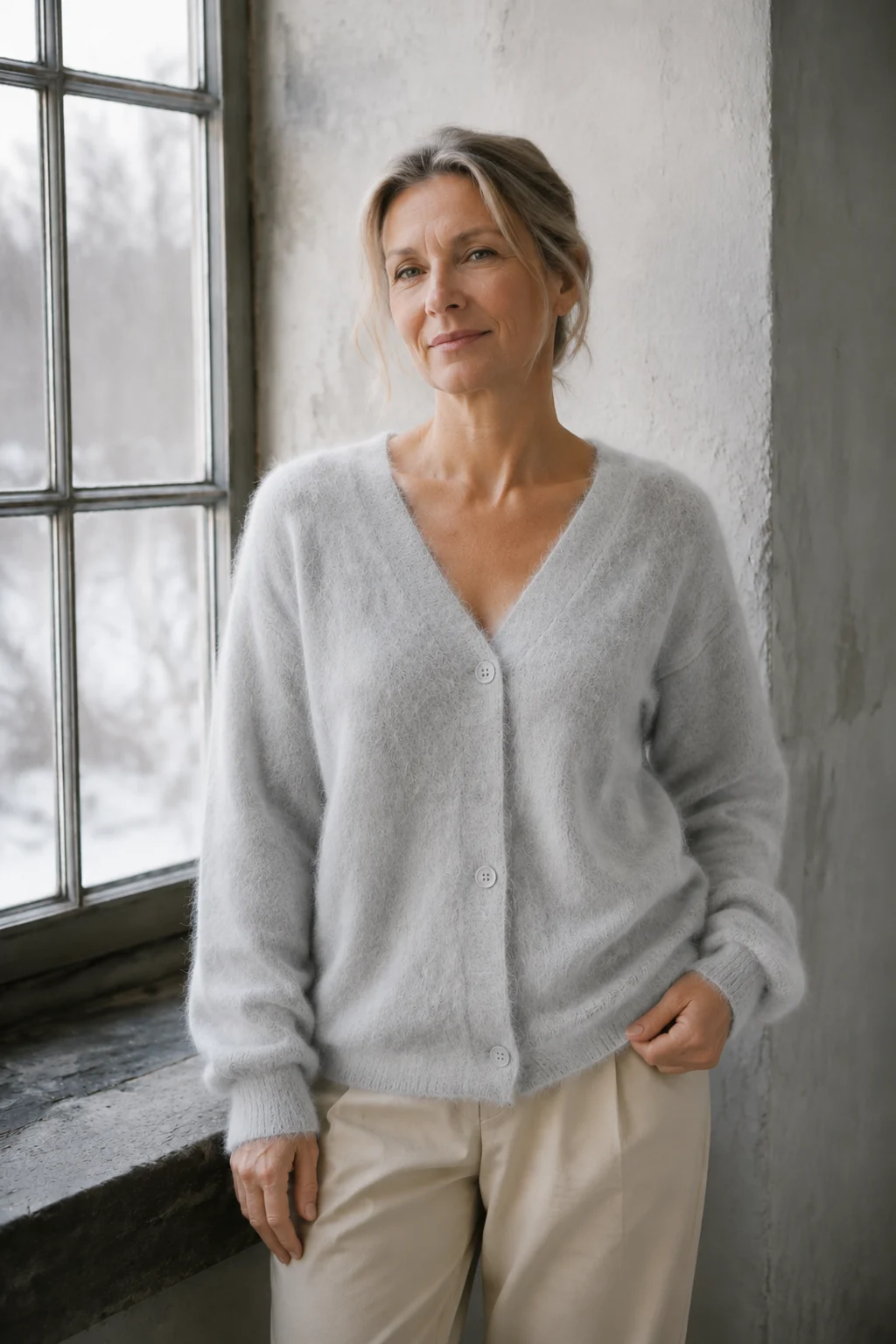 Daisy™ - Cashmere Sweater - Light Gray