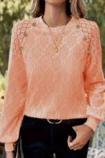 Melvina | Jacquard Lace Panel Top