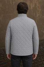 Diamond Quilted Field Jacket - back