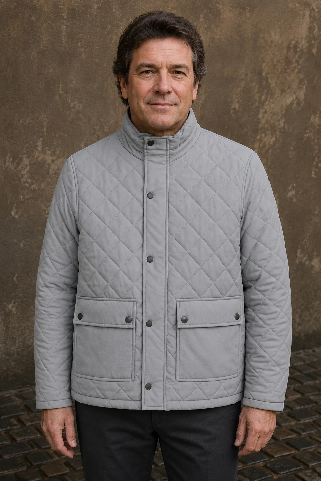 Diamond Quilted Field Jacket - hero closed