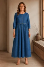 Doreen | Denim Maxi Dress