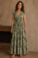 Wendy | Patchwork Print Maxi Dress