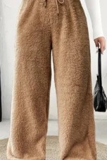 Rosanie | Reversible Plush Palazzo Trousers