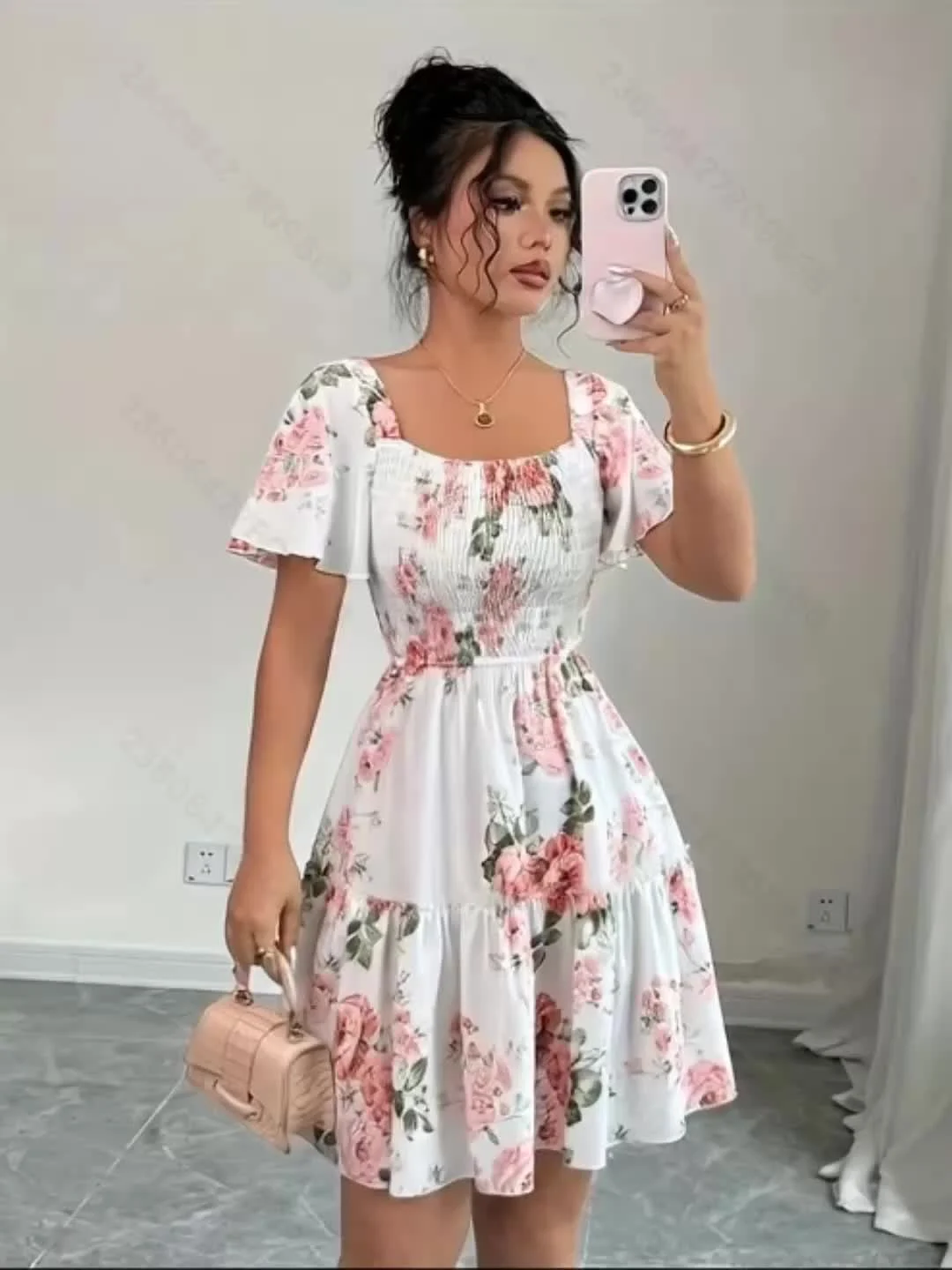 Sylvine | Waist Tie Floral Dress