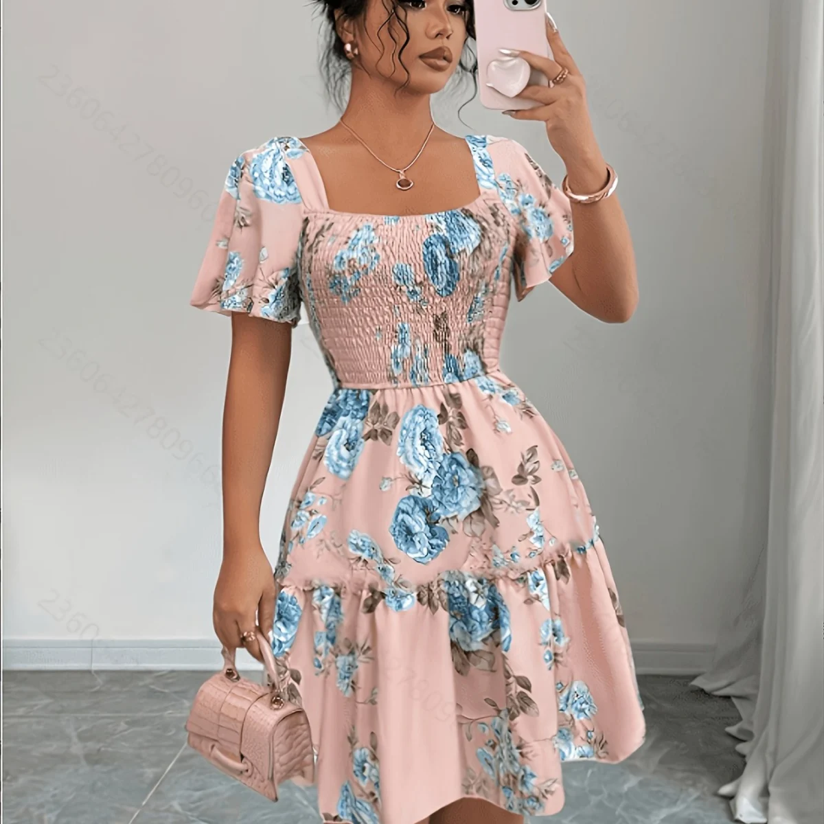 Sylvine | Waist Tie Floral Dress