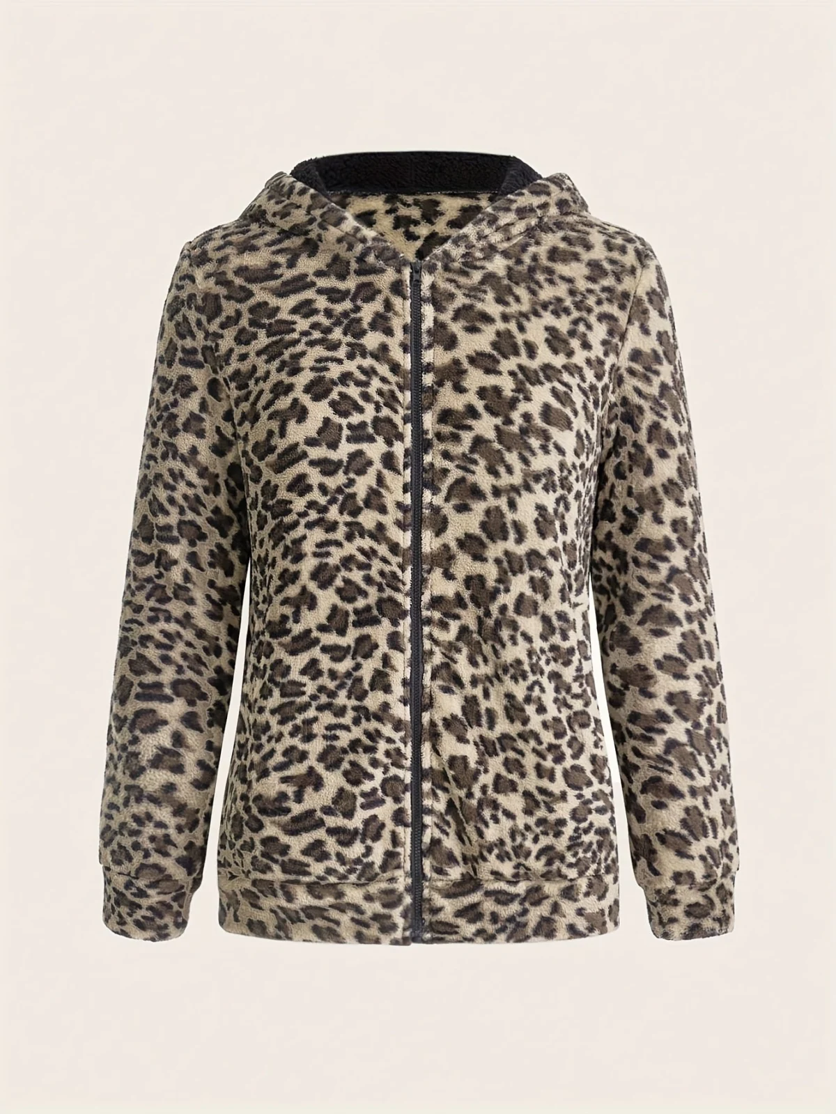 Micheline | Leopard Print Zip Hoodie