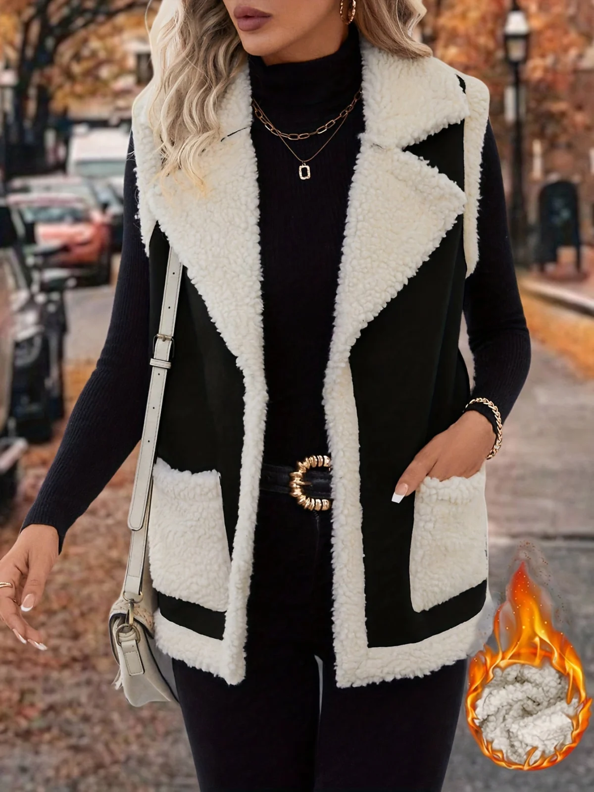 Bernice | Lambswool Gilet, Lapel Collar