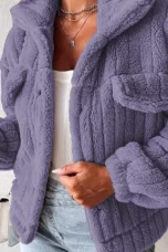 Henriette | Teddy Jacket, Fold-Over Collar