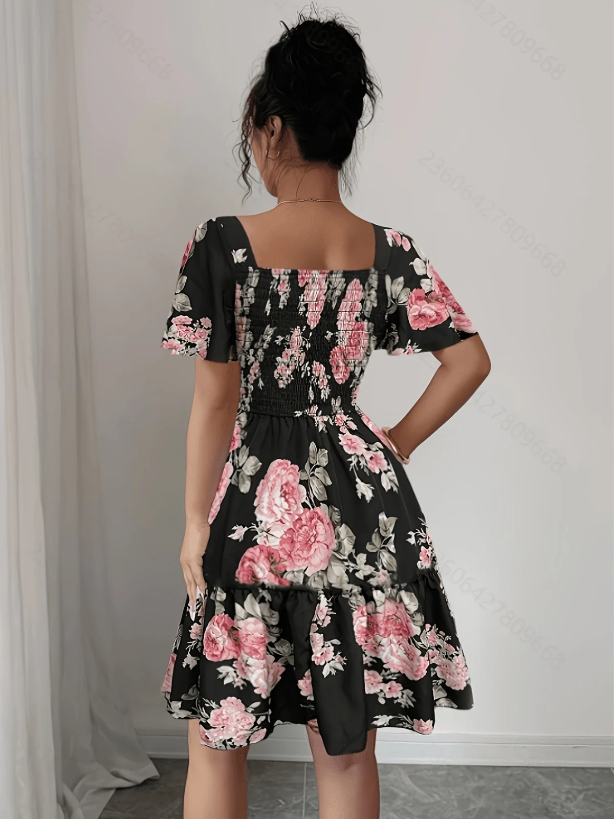 Sylvine | Waist Tie Floral Dress