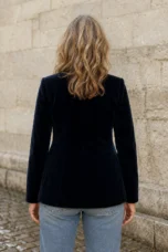 Élise | Dense Weave Tailored Blazer - Black