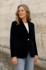 Élise | Dense Weave Tailored Blazer - Black
