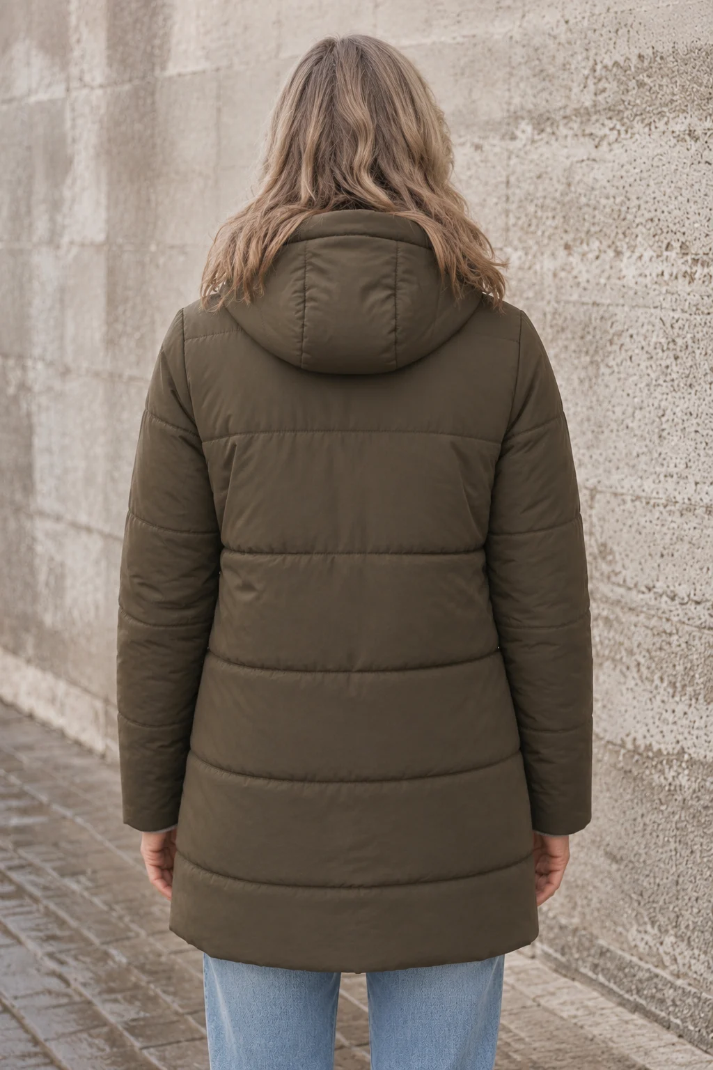 Emmeline | Insulated Hooded Puffer - Army Green