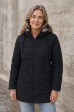 Emmeline | Insulated Hooded Puffer - Black