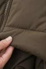 Emmeline | Insulated Hooded Puffer - fabric close-up