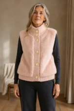 Ermeline Pink vest front view