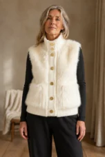 Ermeline White vest front view