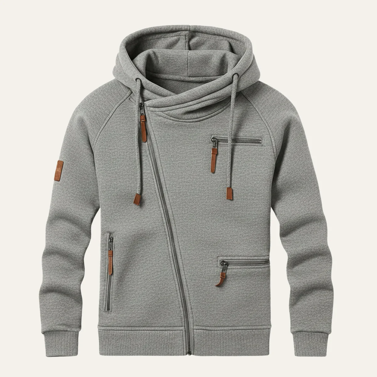 Magloire | Brushed Back Zip Up Hoodie