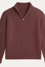 Francois | 100% Cashmere Half Zip Knit