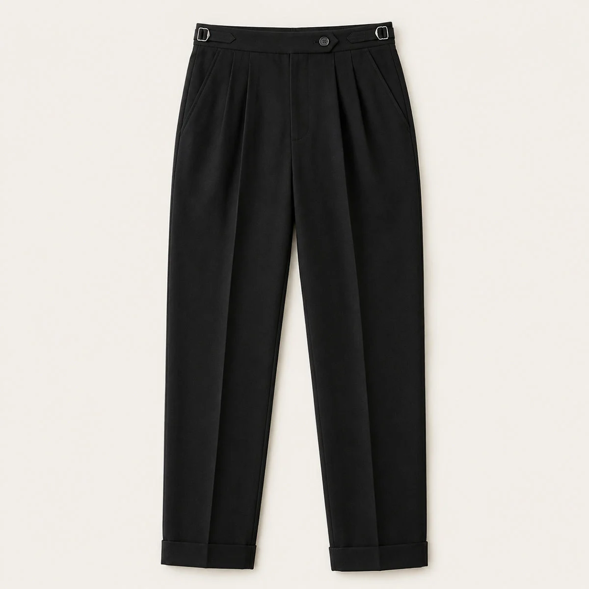 Corinne | Double Pleated High Waist Trousers