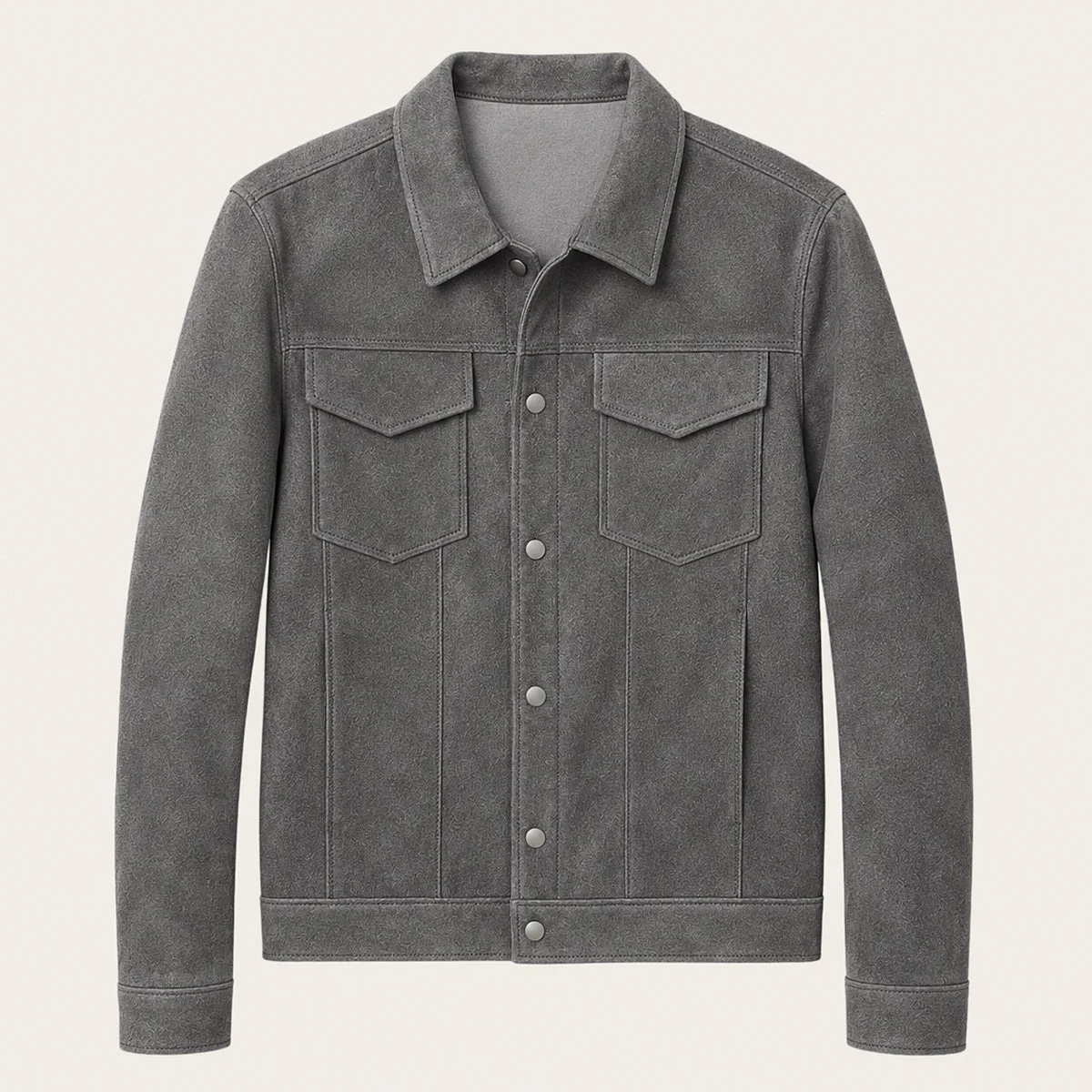 Octave | Snap Front Suede Work Jacket