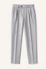 Lorette | Linen Blend Pleated Trousers