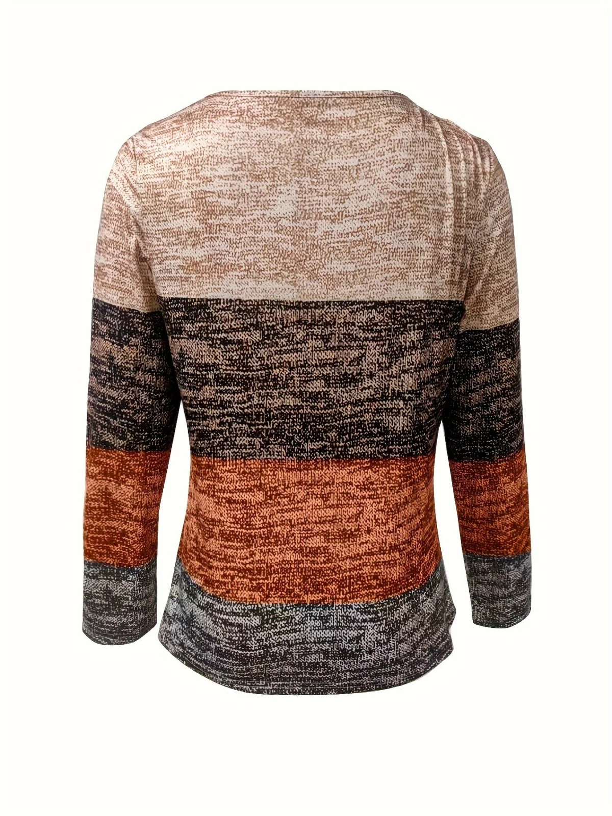 Norine | Striped Zip Neck Knit Top