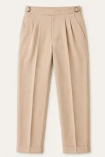 Corinne | Double Pleated High Waist Trousers