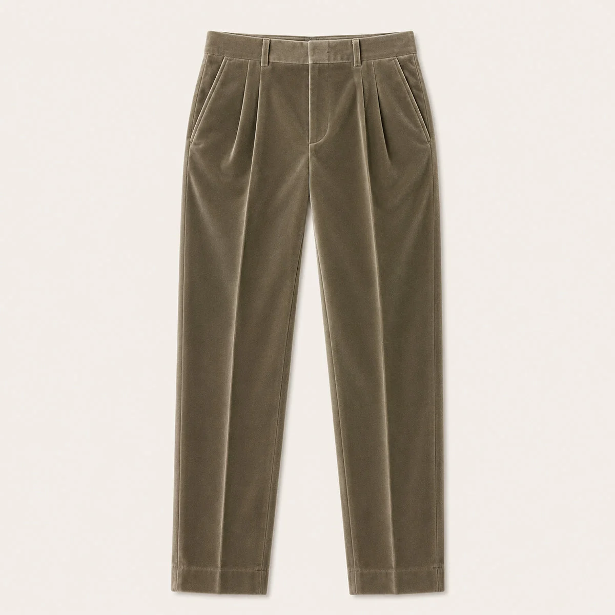 Séraphine | Velvet Straight-Leg Trousers